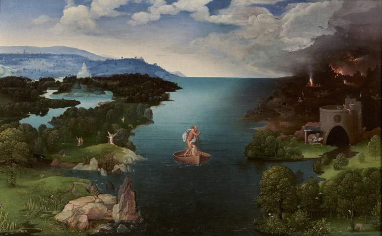 PATENIER, Joachim Landscape with Charon's Bark (mk08) Sweden oil painting art